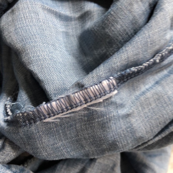 Goodnight Macaroon NWT Patsy Chambray Romper 💙 - Picture 8 of 8